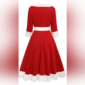 1950's style Retro-Stage plush Xmas Dress